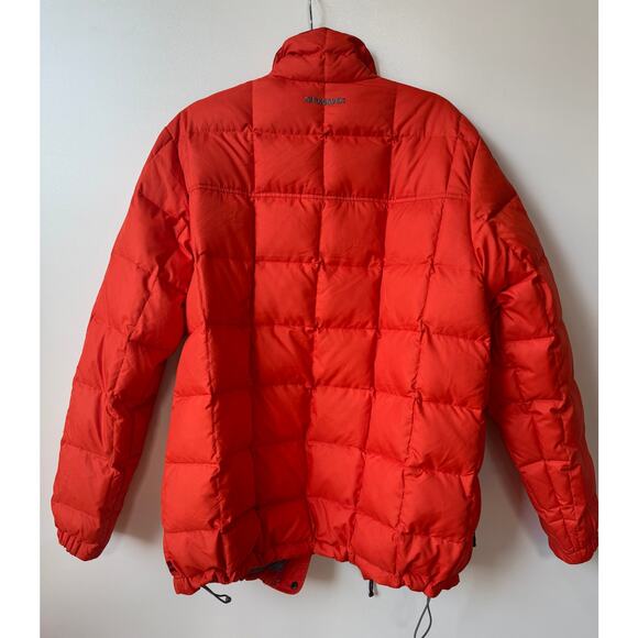 Quicksilver Ghost Tree Orange Down Puffer Jacket LARGE - Picture 3 of 6